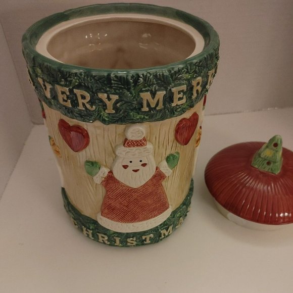 Omnibus Fitz And Floyd Christmas Crafts Cookie Jar - Picture 6 of 11